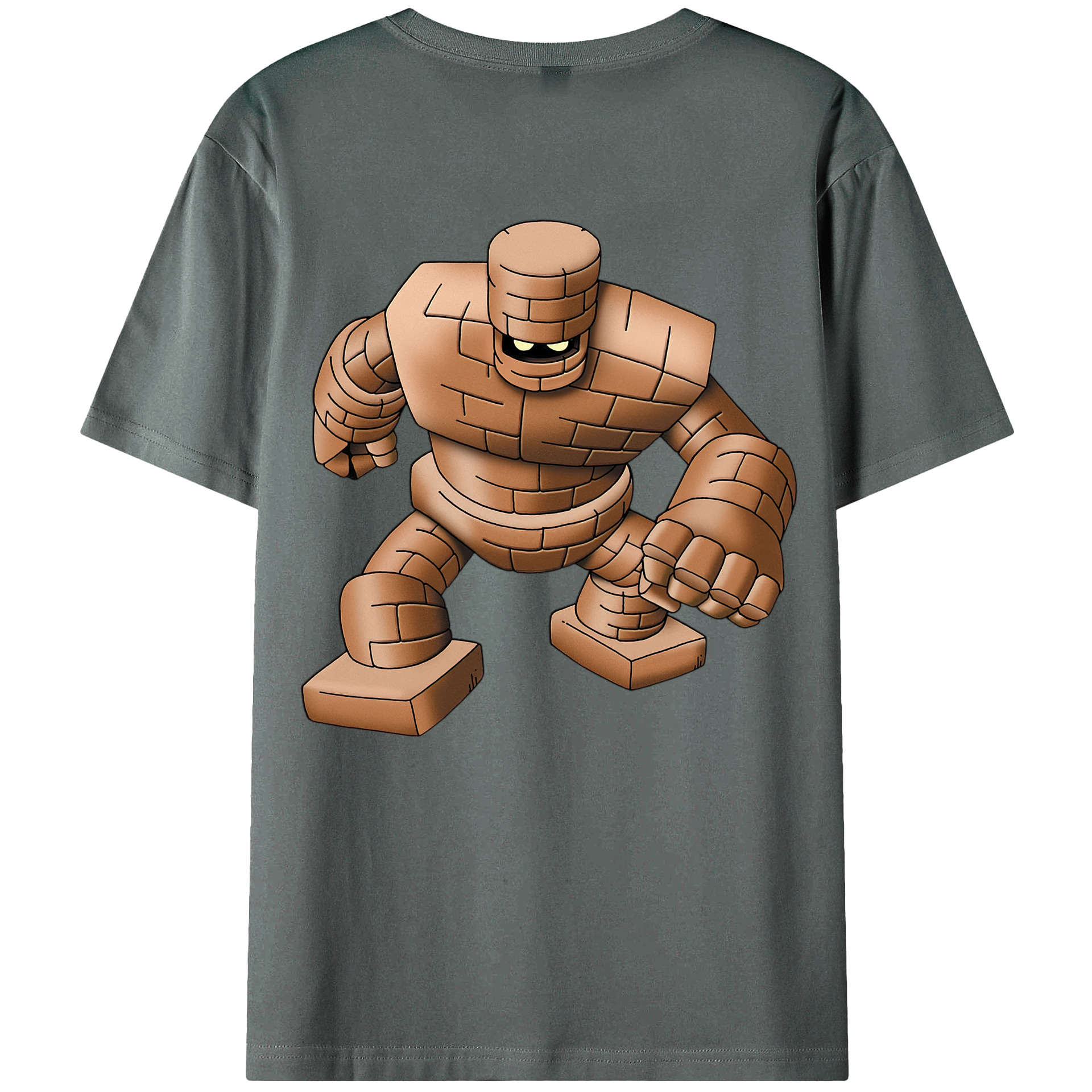 （画像用） ドラゴンクエスト Doragon Kuesuto Dragon Quest 綿100％ メンズ半袖Tシャツ（バックプリント） 通気性